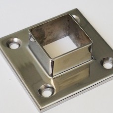 Фланец нержавеющий приварной встык с пазом квадратный Ду 10 Ру 2,5 12Х18Н10Т 10х14х15х8 мм ГОСТ 12821-80