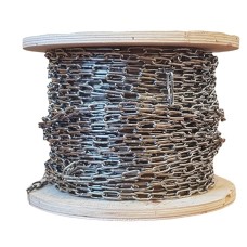 Цепь нержавеющая длиннозвенная горячеоцинкованная AISI 316 2х22х8х22 мм DIN 5685-C